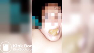 sexy girl eat shit with pleasure