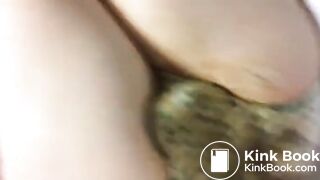 Nerdy girl messy undies..