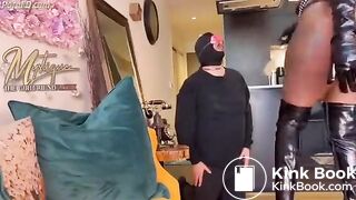 The Ebony Lady and her white toilet