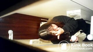 Japanese girl pooping on toilet - video 24