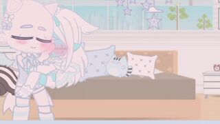 Cyan is cradled till she fills her diaper