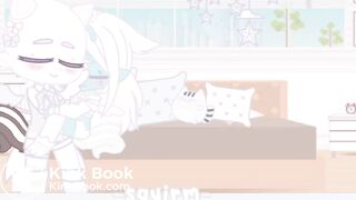 Cyan is cradled till she fills her diaper