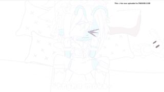 Cyan gets her tummy rubbed till she shits