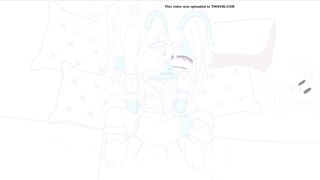 Cyan gets her tummy rubbed till she shits