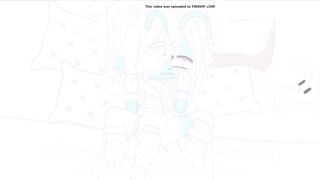 Cyan gets her tummy rubbed till she shits