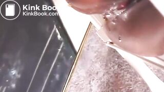 Ebony Mistress shits in white man's mouth.