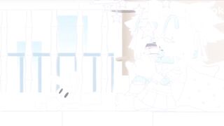 Cyan messes her diaper