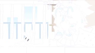 Cyan messes her diaper