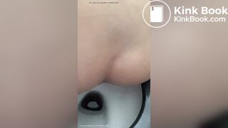 Sexy girl shits in the toilet