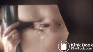 girls pee and shit in wooden toilet 2