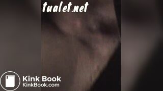 girls pee and shit in wooden toilet 2