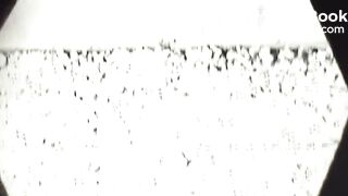 girls pee and shit in wooden toilet 2