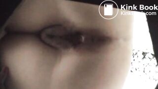 girls pee and shit in wooden toilet 2