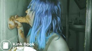 Pooping while fucking a dillo