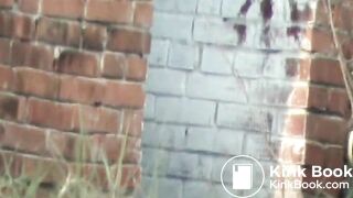 girls shit in wooden toilet 1