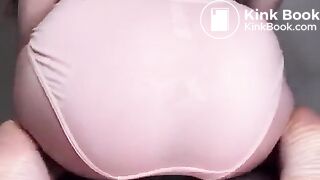 A big load in her pink undies..