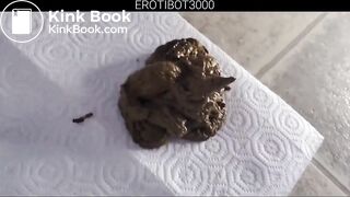 Big ass dropping a creamy turd