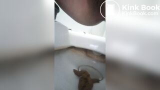 pooping in toilet - video 5