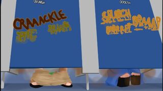 two girls having diarrhea - video 3