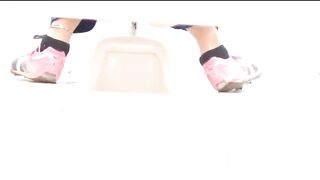 Sports girls pooping