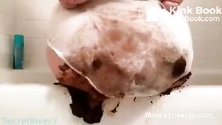 Cute girl makes a huge mess..