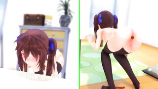 Girl pee and poop