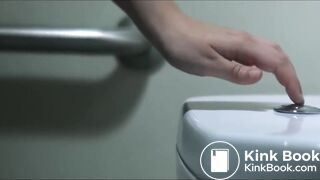 Women has diarrhea then accidently drops keys in toliet