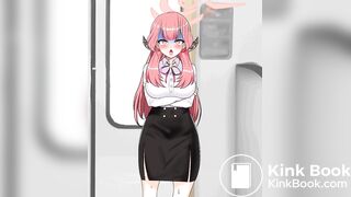 Girl diarrhea animated