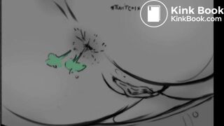 Punished a toilet slave by scat