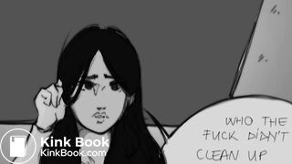 Punished a toilet slave by scat