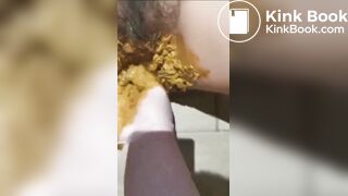 Perfect scat slave, Eat and Pussy fuck