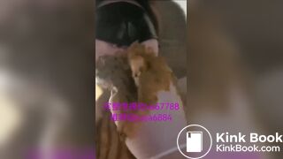 Perfect scat slave, Eat and Pussy fuck