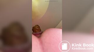 MILF drops a chunk turd