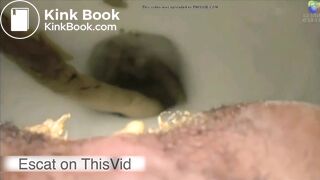 Cocoa farting and pooping in toilet