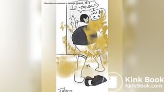 Old sister diarrhea in sink