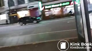 Ebony girl shit in phone box