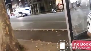 Ebony girl shit in phone box