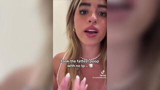 hot girl talking about taking a fat shit
