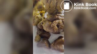 Close Up Teen Shits While Dripping Slimy Wet Cum