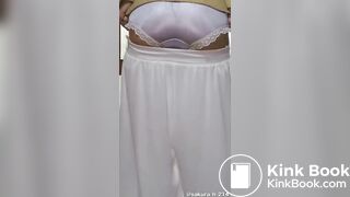 Japanese girl poop panty