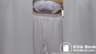 Japanese girl poop panty