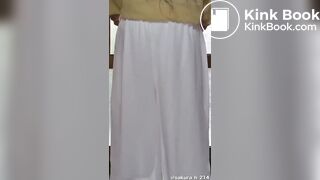 Japanese girl poop panty