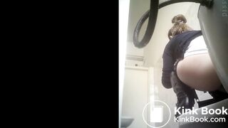 Beautiful Russian woman spy wc poop 964