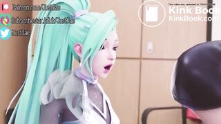 shiiting on her face