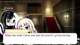 Gacha life girl turned into fart and shit maid