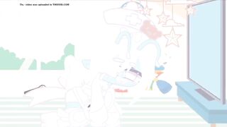 Cyan soils her diaper