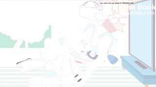 Cyan soils her diaper