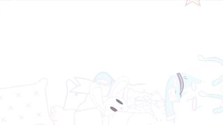 Cyan soils her diaper