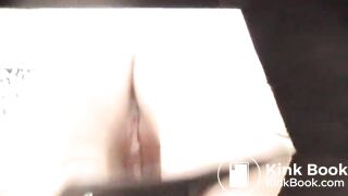 girls pee and shit in wooden toilet 1