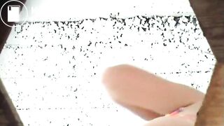 girls pee and shit in wooden toilet 1